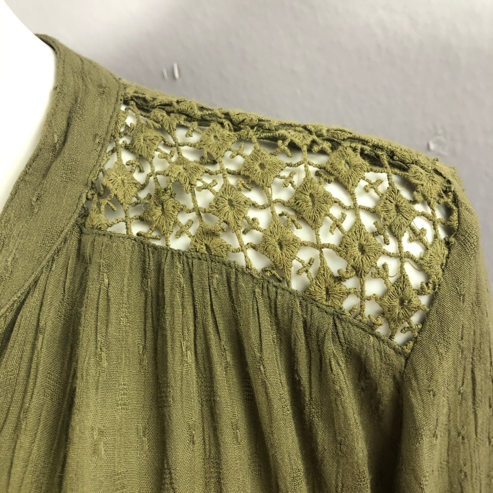 Free People The Best Crochet Blouse Loose Small - Picture 5 of 11